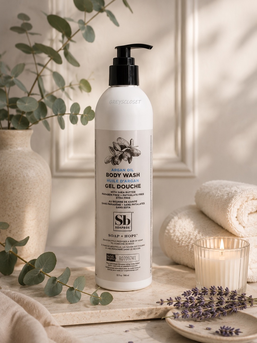 Soap + Hope Argan Oil Body Wash  | Sulfate Free Hydrating Cleanser - One Bottle